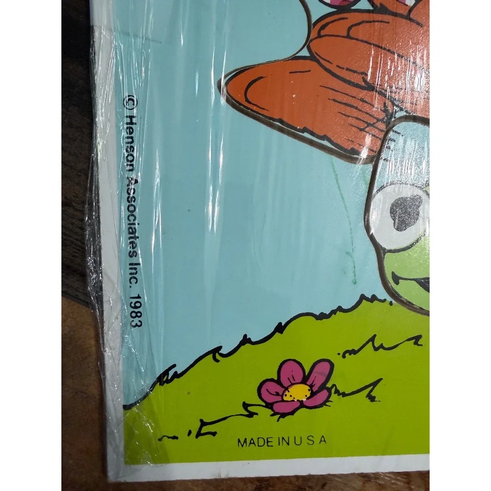 Vintage‎ 1983 Playskool Muppet Babies Puzzle Baby Kermit Fozzie Bear 265-1 Wood